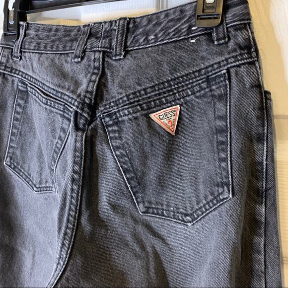 Vintage Guess by Georges Marciano Jeans Gray Zip Ankle 26 - Picture 2 of 11